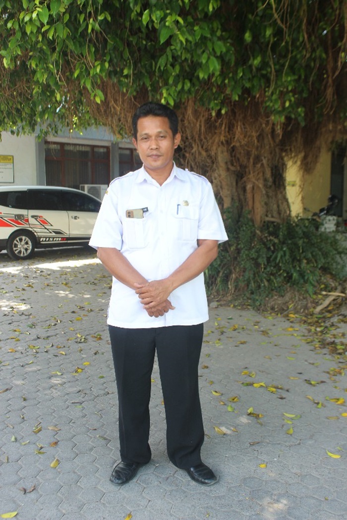 Kepala SMPN 1 Jogoroto sekaligus Bendahara MKKS SMPN Jombang, Muhamad Khoiri SPd