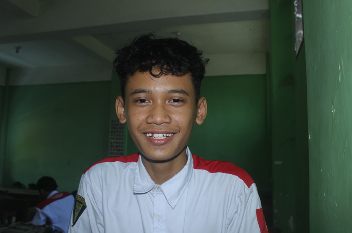 Ahmad Fairuz Ibrahim, kelas 10 TBSM 2 SMK Unggulan NU Mojoagung, Jombang