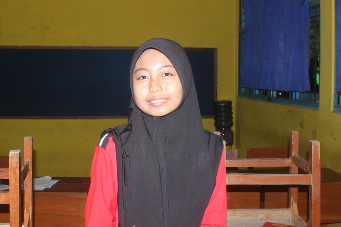 Ashifa Salsabila, kelas 7-H MTsN 9 di Tanjunganom Diwek, Jombang
