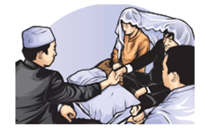 Ilustrasi pernikahan atau menikah