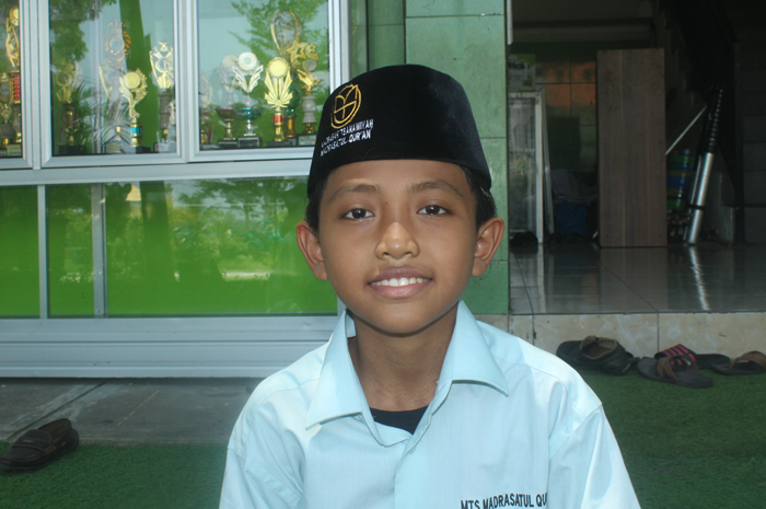 M Achsan Mudzoffar, kelas 7 Tahfidz MTs MQ Tebuireng, Jombang