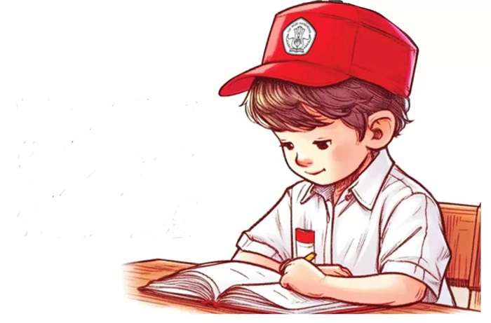 Ilustrasi siswa SD.