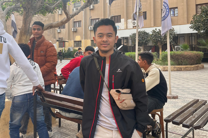 Fiqi Wahyudi, warga Jombang yang kini kuliah di Universitas Al Azhar Kairo, Mesir.