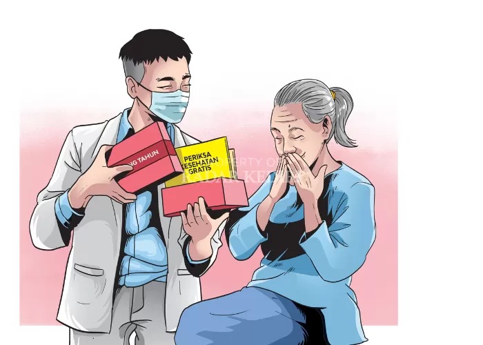 Ilustrasi pemeriksaan kesehatan gratis