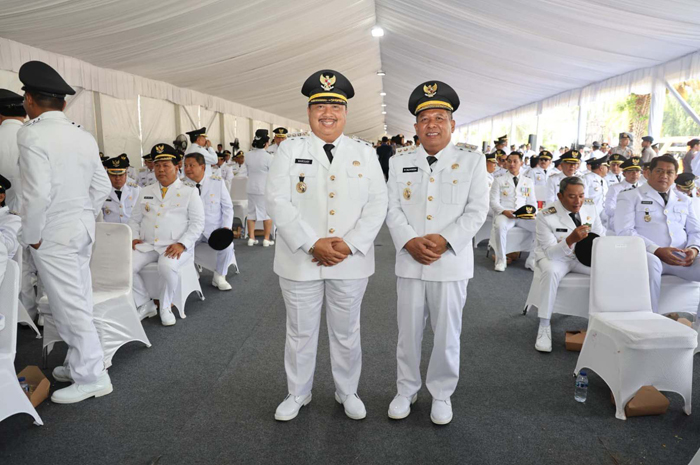 SAH: Warsubi &ndash; Salman resmi menjabat Bupati &ndash; Wakil Bupati Jombang usai dilantik Presiden RI Prabowo, Kamis (20/2).
