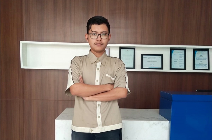 Muhammad Labib, siswa kelas XII SMK Dwija Bhakti 1 Jombang