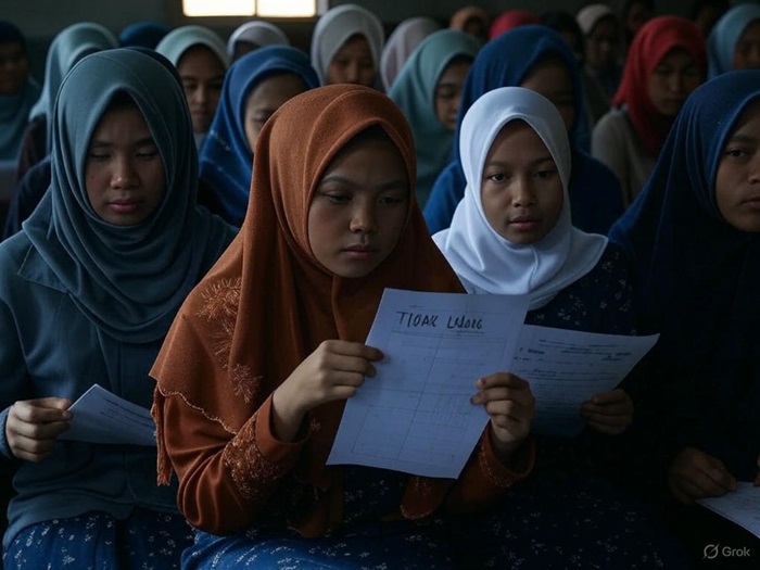 Ilustrasi pengumuman kelulusan siswa MA
