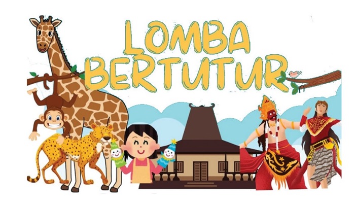 Ilustrasi Lomba Bertutur tingkat SD/MI Disperpusip Jombang.
