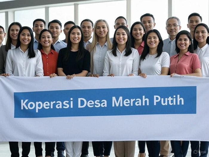 Ilustrasi pengurus dan pengawas Koperasi Desa (Kopdes) Merah Putih.