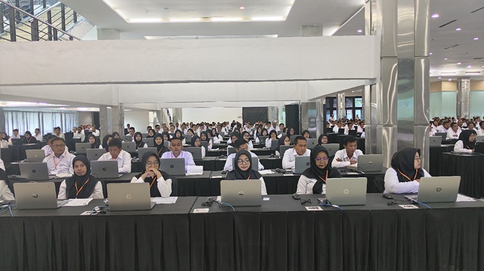 FOKUS: Pelaksanaan seleksi PPPK periode 2 di Atrium Jawa Pos Graha Pena Surabaya.