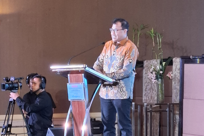 VISIONER: Direktur Utama Bank Jombang, Afandi Haris Setyo Nugroho, menjadi narasumber ajang The Asian Post The Best Regional Campion 2025 di Jakarta, Jumat (16/5).