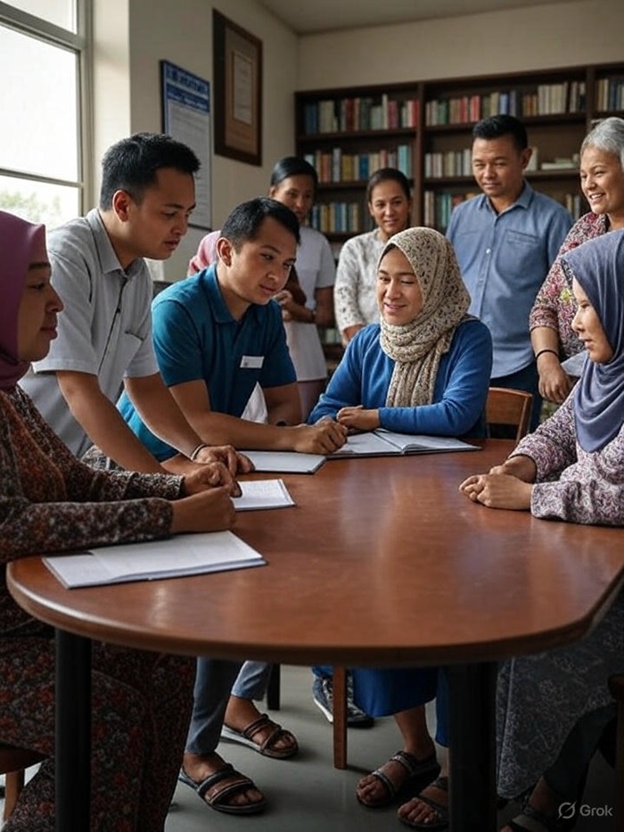 Ilustrasi lomba perpustakaan desa dan kelurahan