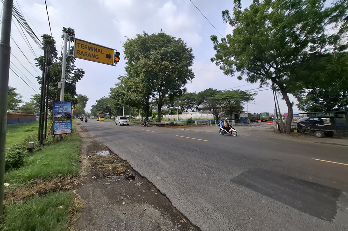 BAKAL BOYONGAN: Terminal Khusus Angkutan Barang di Desa Tunggorono, Kecamatan Jombang bakal dibangun gedung Sekolah Rakyat.