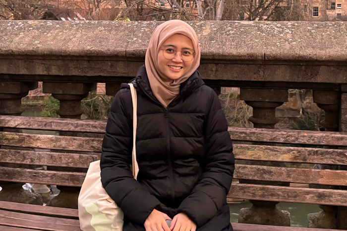 Qorry Aina Irfan warga Jombang yang kini tengah menempuh pendidikan magister di Inggris menggunakan beasiswa LPDP.