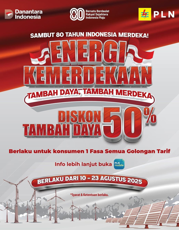 Promo energi kemerdekan dari PLN