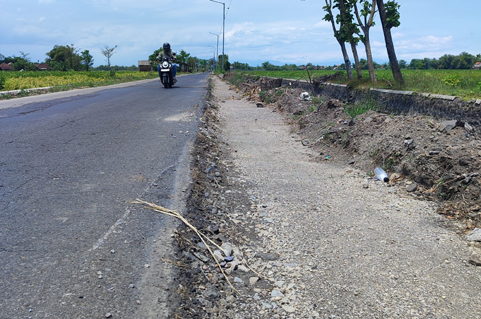 DILEBARKAN: Ruas Denanyar-Megaluh, Jombang progres pekerjaan menunjukkan tren positif.