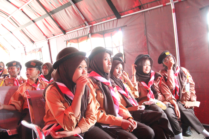 Siswa Sekolah Rakyat di SKB Mojoagung, Jombang.