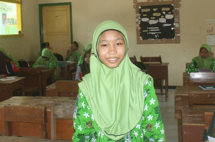 Fatimatuz Zahroh, Kelas 7-E MTsN 15 Jombang di Keras, Diwek, Jombang