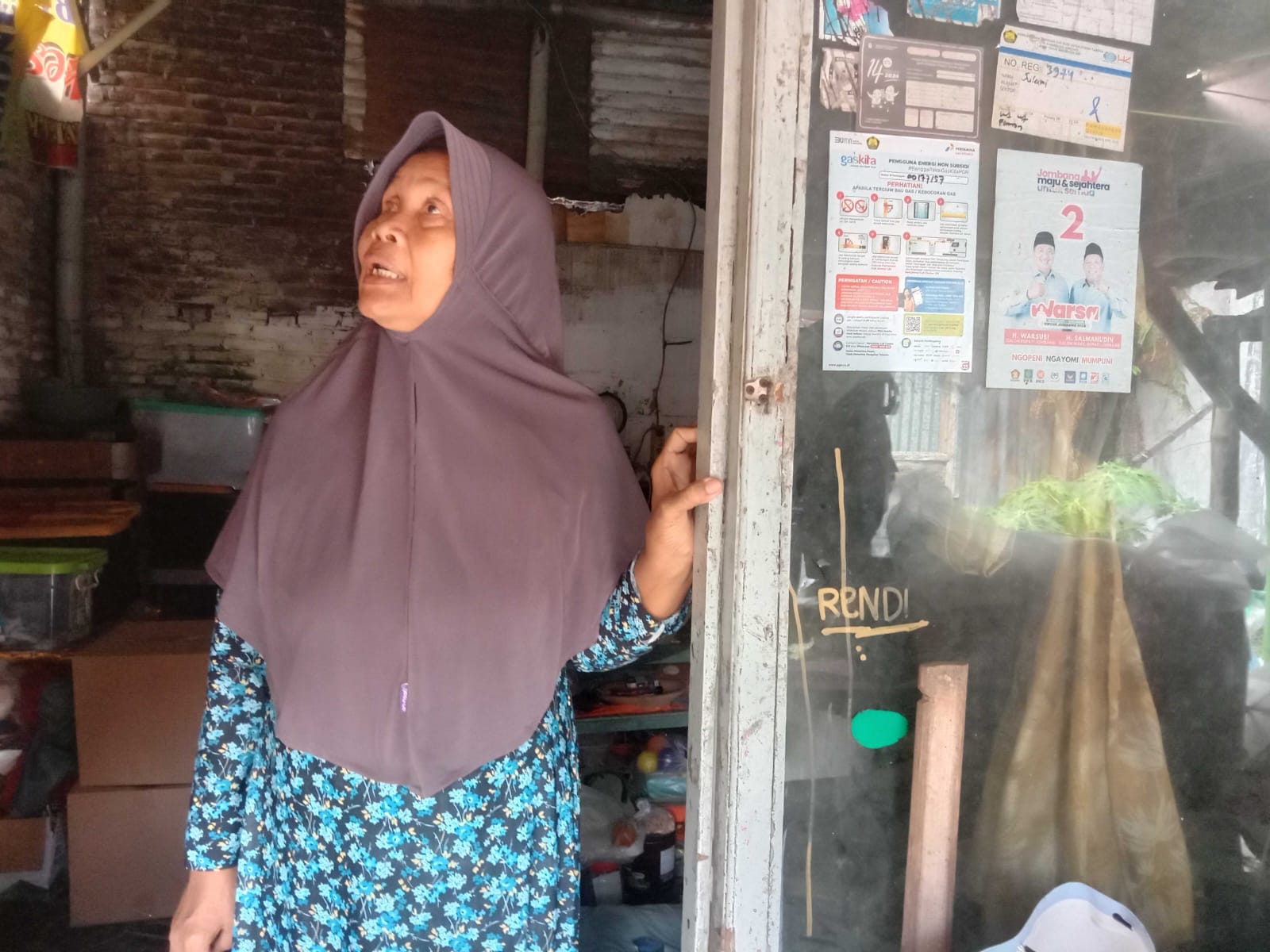 Sulasmi, 62, warga Desa Kepatihan, Kecamatan Jombang.