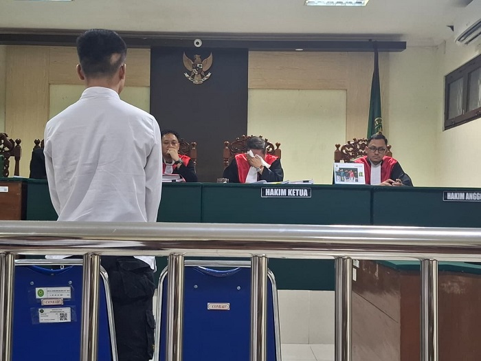 Jackvanden Ganggadarma Juni Gloria, 23 pria yang membunuh balita asal Mojoagung, Jombang menjalani sidang putusan Kamis (11/8).