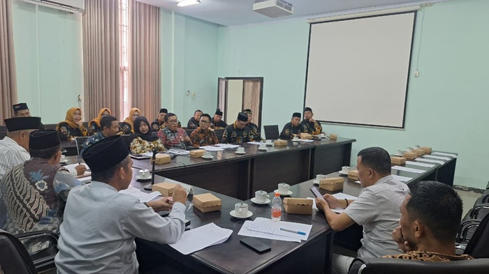 SALURKAN ASPIRASI: Persatuan Anggota Badan Permusyawaratan Desa Seluruh Indonesia (PABPDSI) Kabupaten Jombang menggelar audiensi dengan DPRD Jombang, Kamis (18/9).