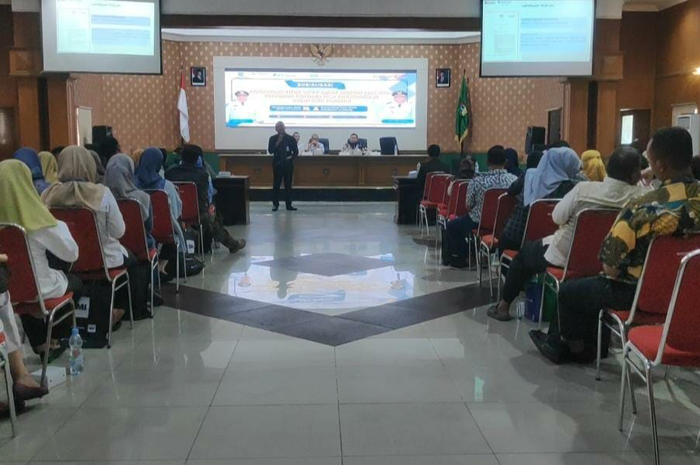 SUKSES: Dinas PUPR Jombang menggelar sosialisasi pengenalan fitur SiPPP Jakon, Rabu (25/9).