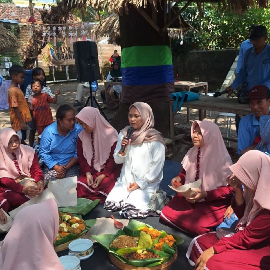 MERIAH: Perayaan Pasar Brantas Megaluh Jombang ke-2 sederhana namun tetap bermakna, (21/9).