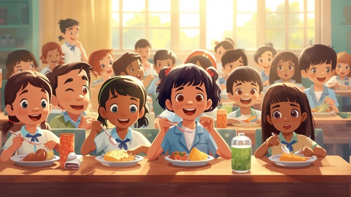Ilustrasi MBG (Makan Bergizi Gratis).