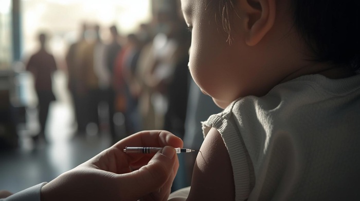 Ilustrasi vaksin MR (Measles Rubella).