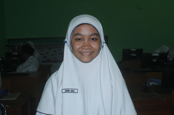 Zahra Aulia, Kelas 9-A MTsN 15 di Keras, Diwek, Jombang