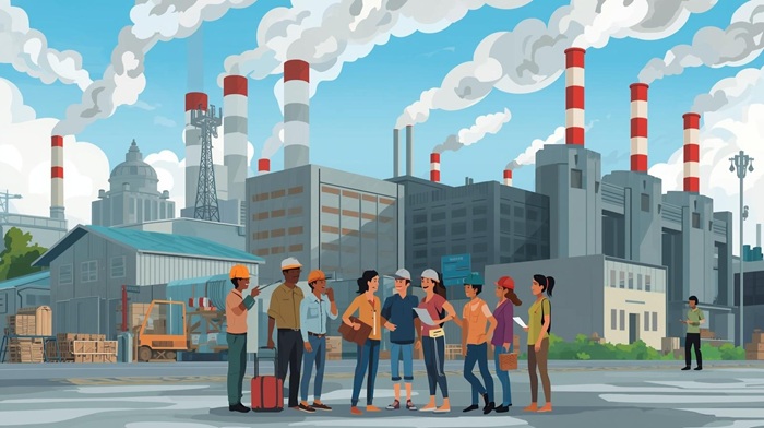 Ilustrasi TKA (tenaga kerja asing).