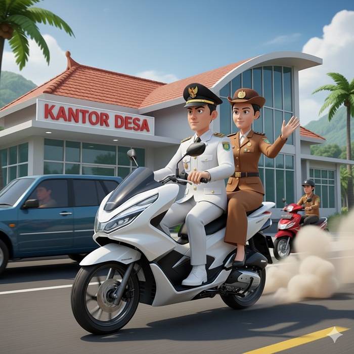 Ilustrasi motor operasional desa.
