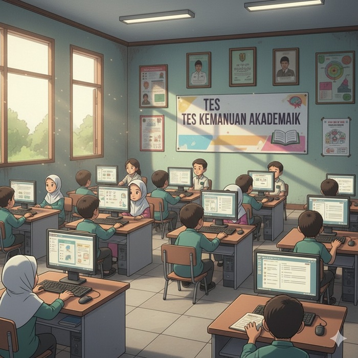 Ilustrasi TKA (tes kemampuan akademik).
