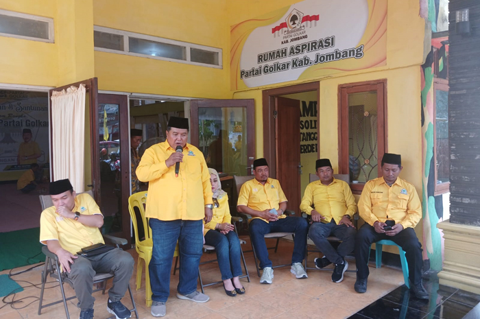 INOVASI: Rumah aspirasi masyarakat di kantor DPD Partai Golkar Kabupaten Jombang diresmikan.