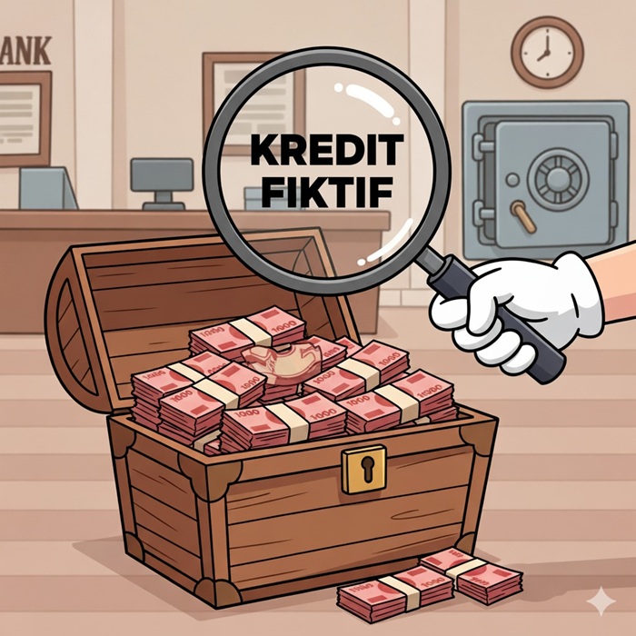 Ilustrasi kredit fiktif bank BUMN. (Ainul Hafidz/AI/Radar Jombang)