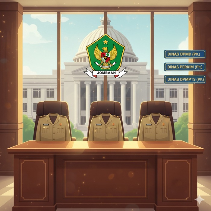 Ilustrasi kursi kepala OPD kosong.