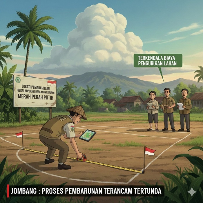 Ilustrasi gerai Kopdes Merah Putih.