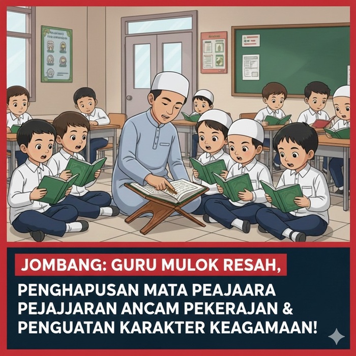 Ilustrasi guru mulok keagamaan.