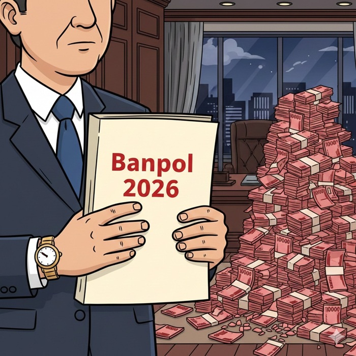 Ilustrasi banpol (bantuan politik).