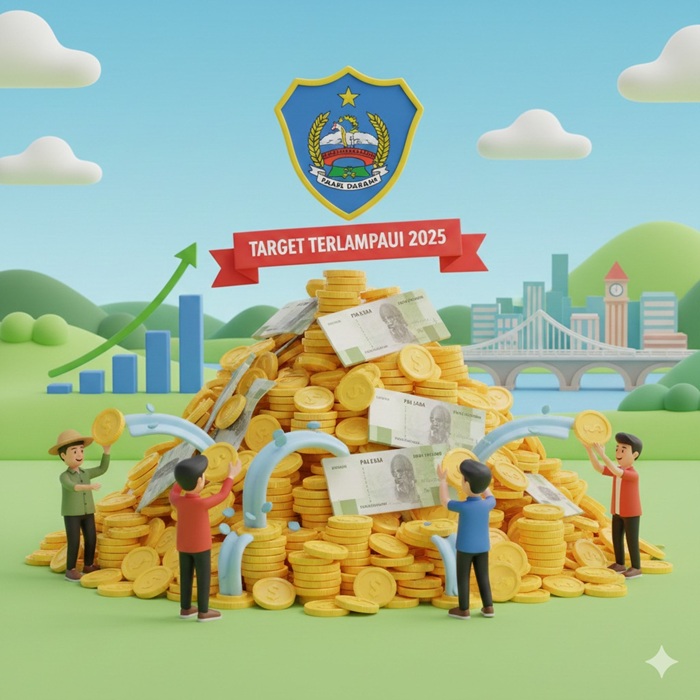 Ilustrasi realisasi pajak daerah.