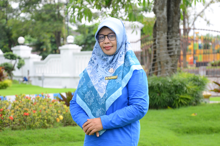 TELADAN: Penasehat Himpaudi Kabupaten Jombang, Tita Aniqowardani SPd.