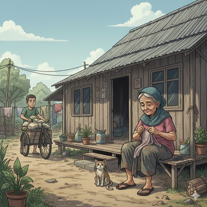 Ilustrasi kemiskinan atau warga miskin.