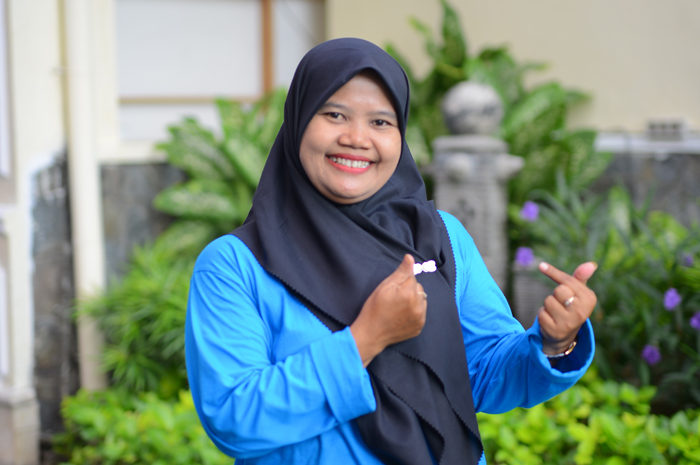 Ketua Himpaudi Kecamatan Mojowarno, Jombang, Fina Dwi Mairiyanti.