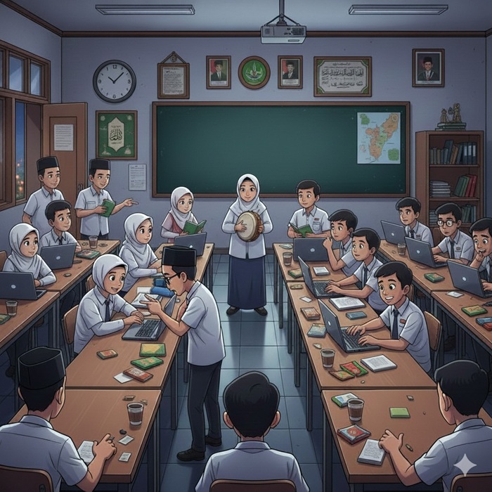 Ilustrasi guru mulok.