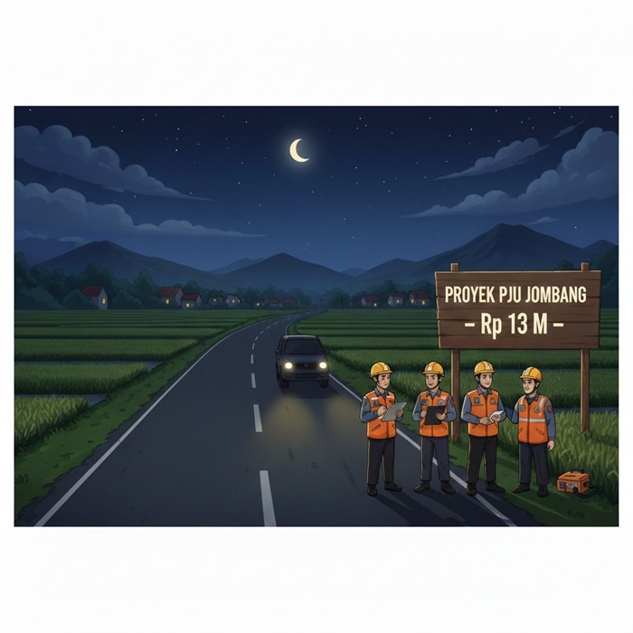 Ilustrasi proyek PJU program PIK.