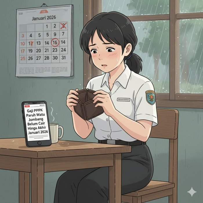 Ilustrasi PPPK Paruh Waktu belum menerima gaji.