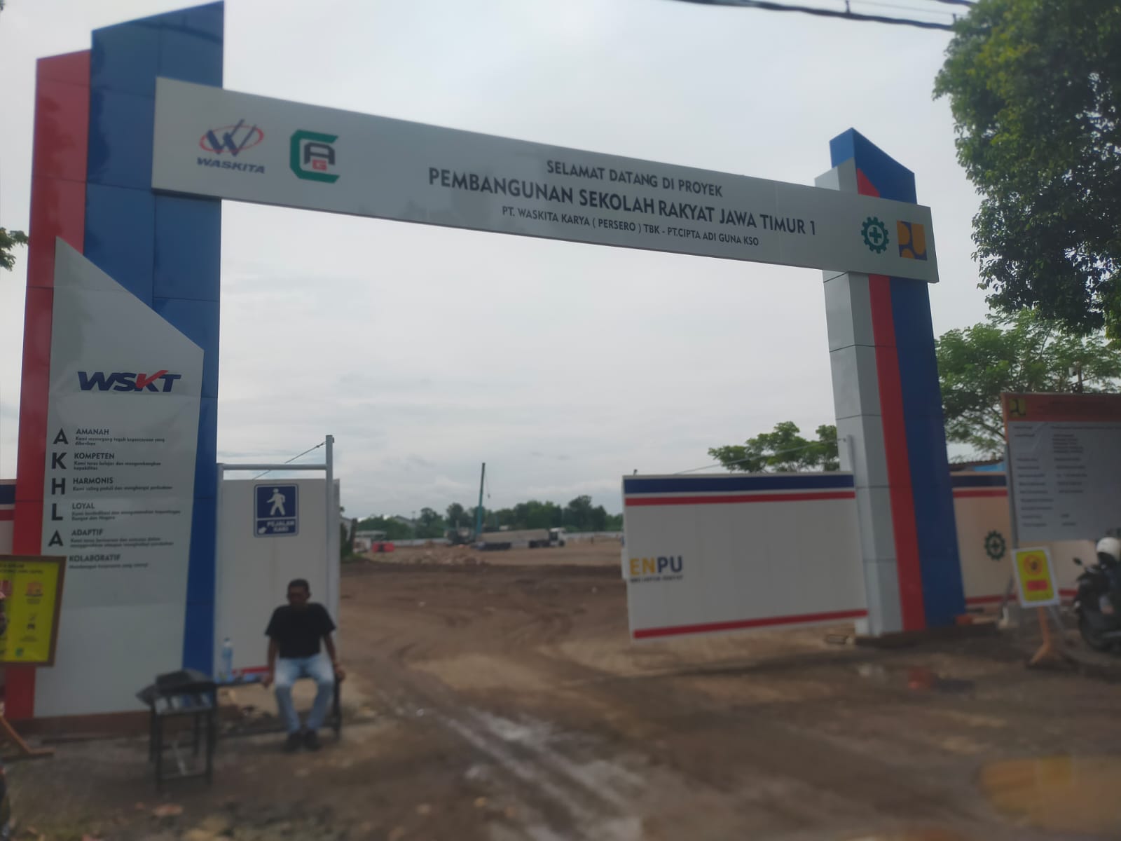 Proyek Sekolah Rakyat di Desa Tunggorono, Jombang.
