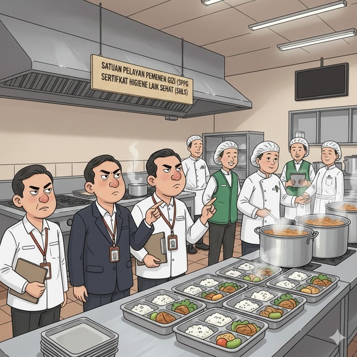 Ilustrasi dapur atau SPPG MBG.