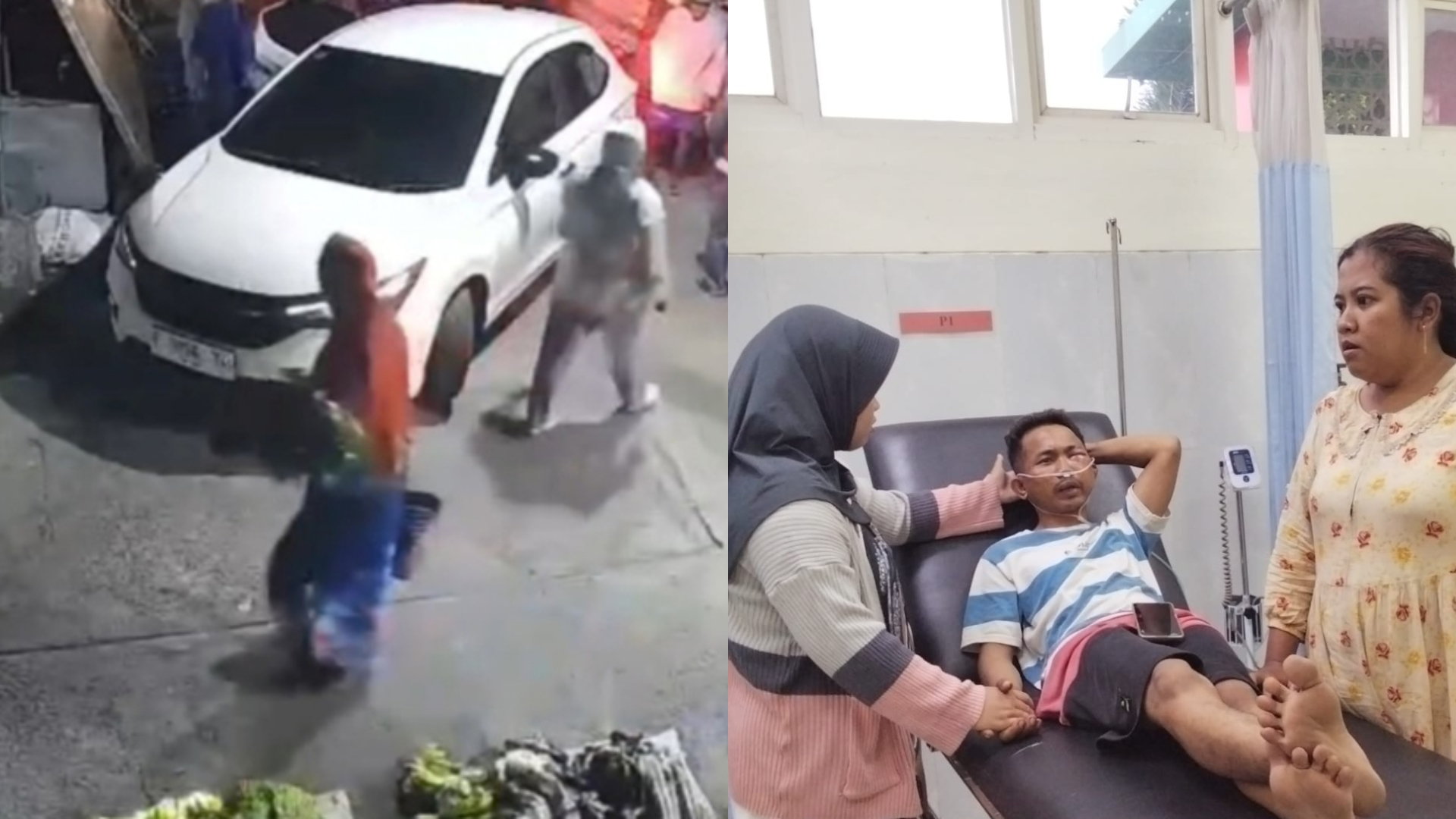 Momen saat warga gagalkan penculikan di Pasar Tapen Jombang dan kondisi korban ssat dirawat