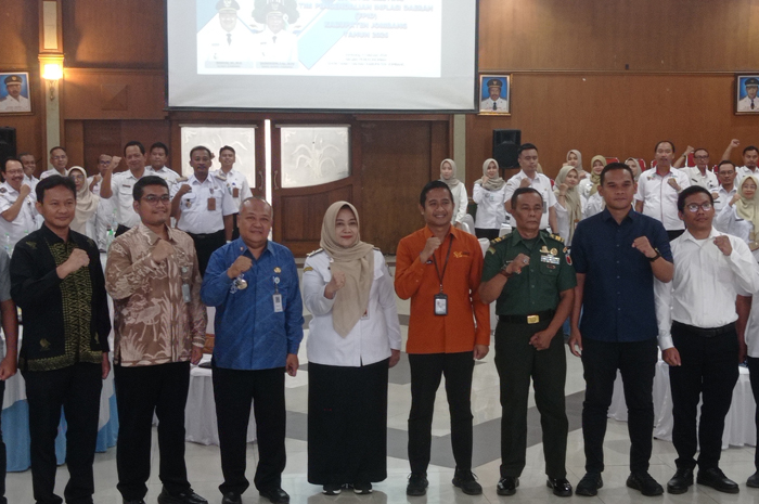 KOMPAK: TPID Jombang dalam HLM di Ruang Bung Tomo Kantor Pemkab Jombang, Rabu (4/2).